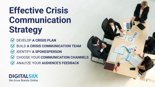Tips to create a good strategy. Featured image for How To Create A Crisis Communication Strategy.