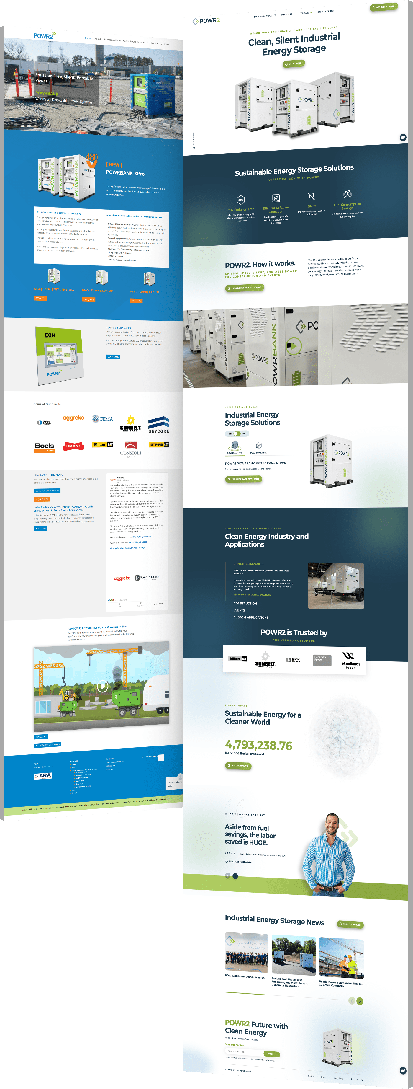 Website-redesign-Powr2 Website redesign before and after Powr2