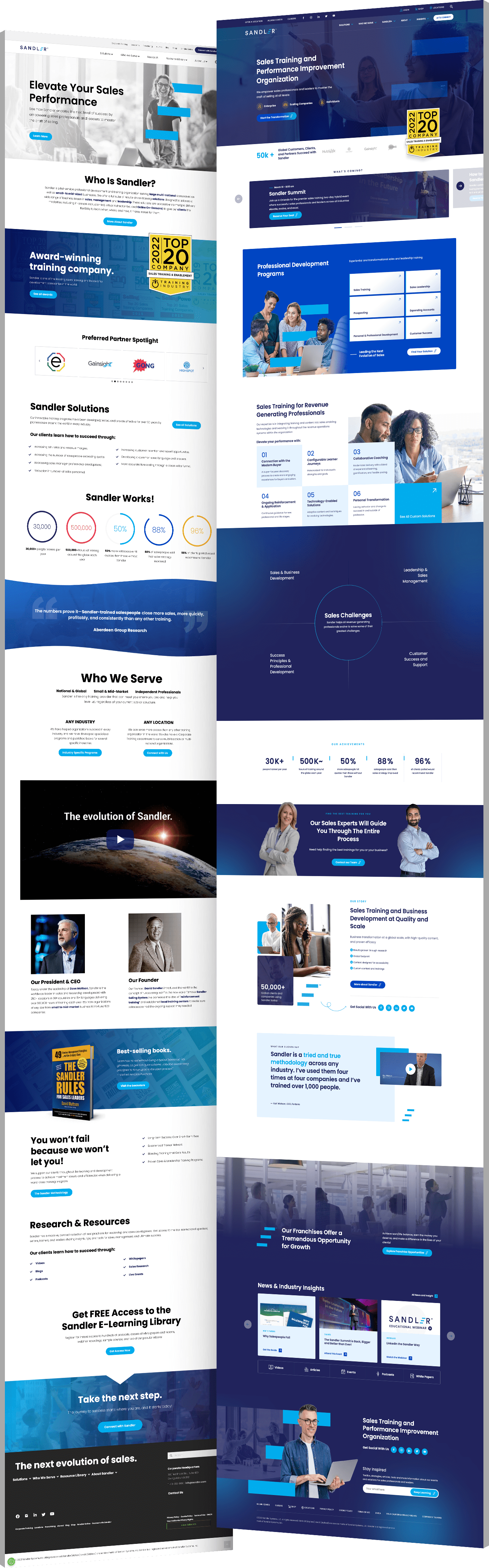 Website-redesign-Sandler Website redesign before and after Sandler