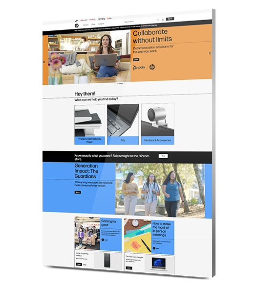 web-design-case-study-HP brand loyalty program -- case study showing a website we built for HP
