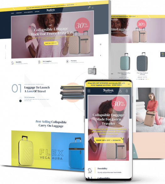 Atlanta-digital-marketing-agency-Rollink-website Atlanta digital marketing agency's web design example - Rollink e-store website