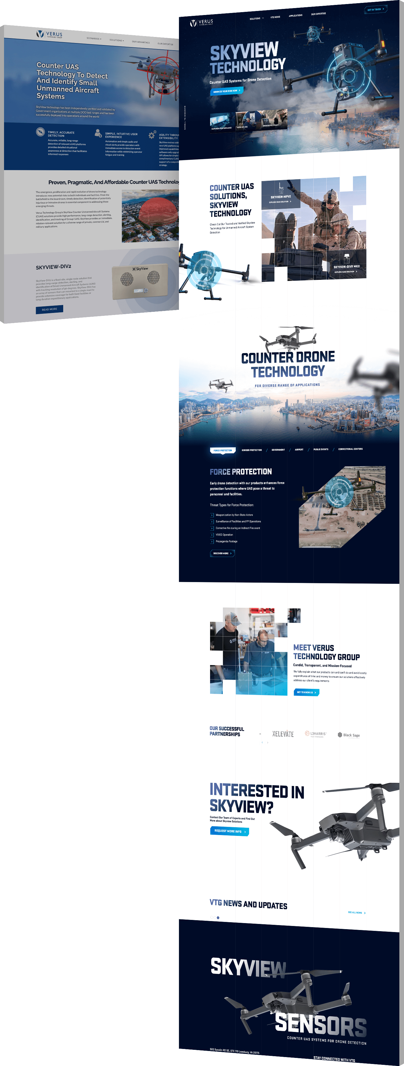 Web-design-company-custom-website-Verus Verus tech. group website design comparison - before and after redesign