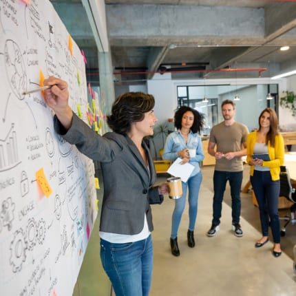 strategists working on brand positioning in a law firm branding project