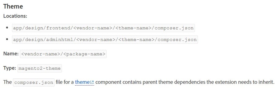 custom magento themes composer package