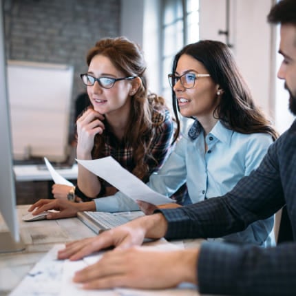 A team of creative brand designers and strategists looking to optimize the results of their project