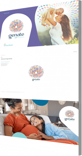 Branding-strategy-agency-portfolio-example-Genate Genate brand book as a branding strategy agency portfolio example