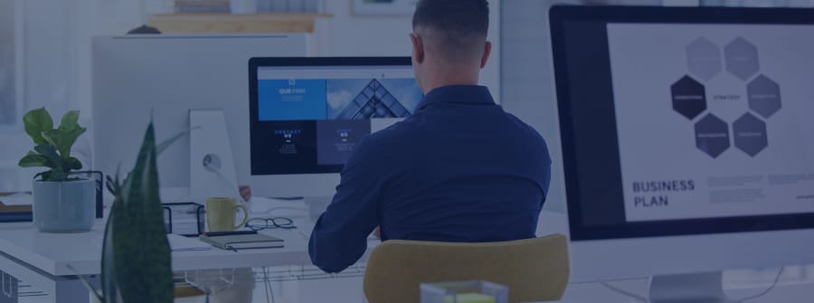 website-conversion-rate-doforms Background image of a designer on a computer