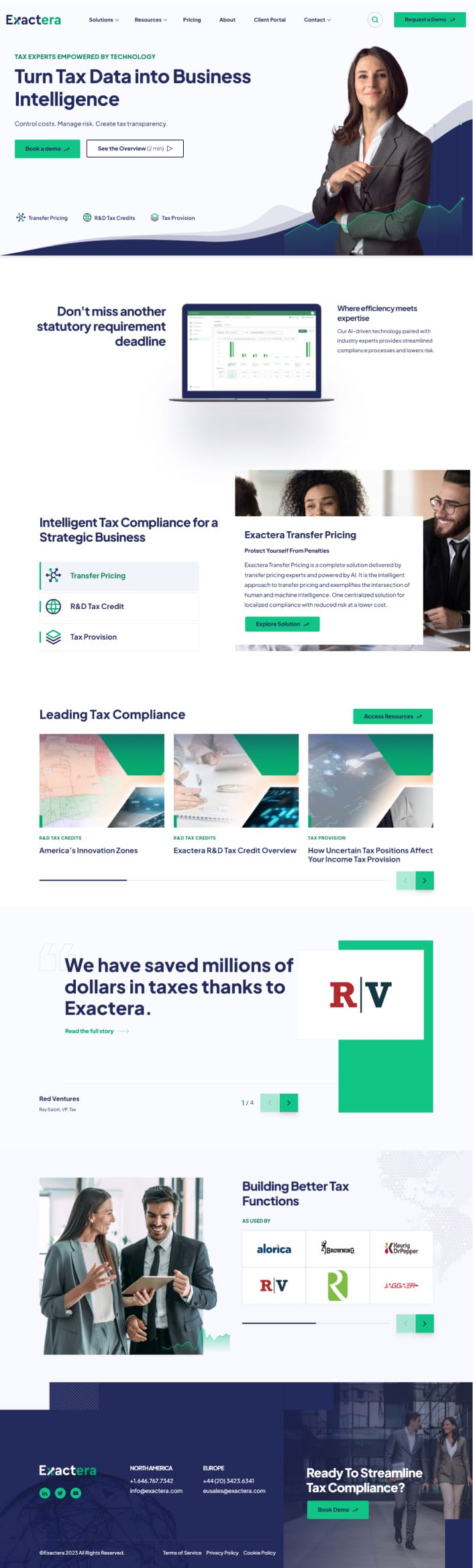 exactera-full-1 Exactera portfolio screenshot