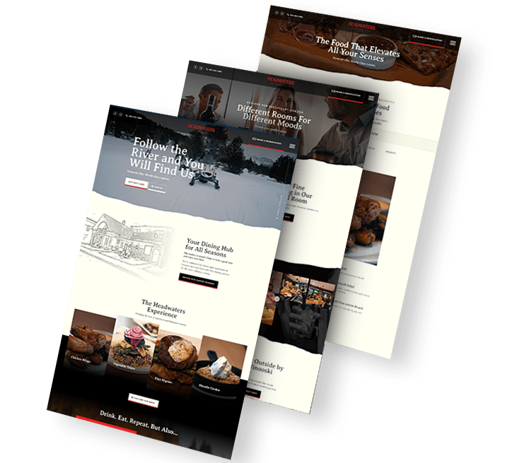 headwaters-trio Trio of Headwaters web design images