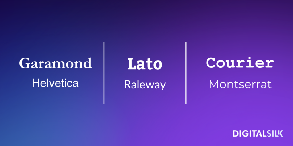 Font pairings