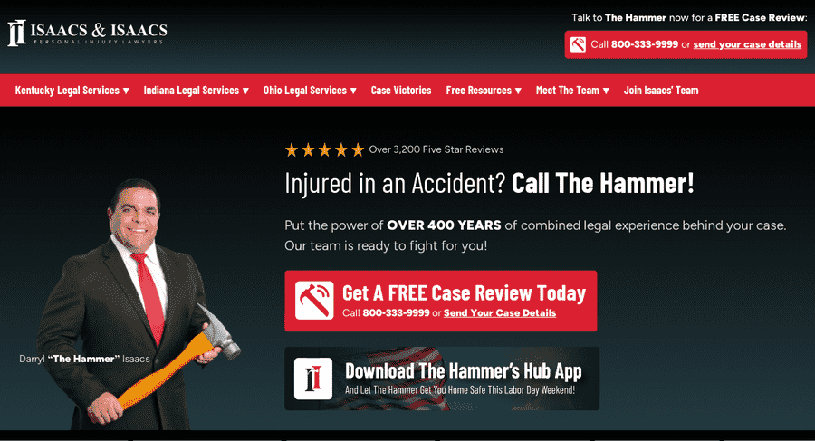 Isaacs & Isaacs website screenshot
