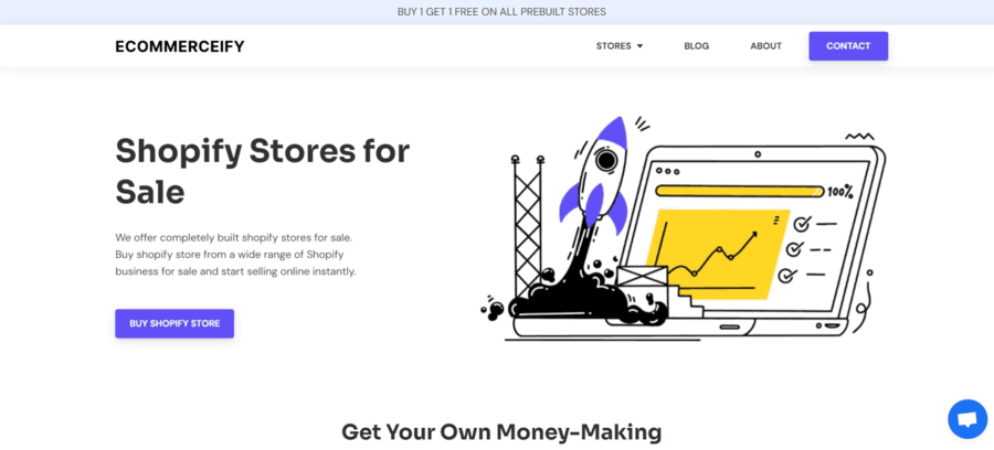 Ecommercify website screenshot