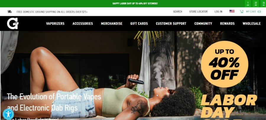G Pen website screenshot