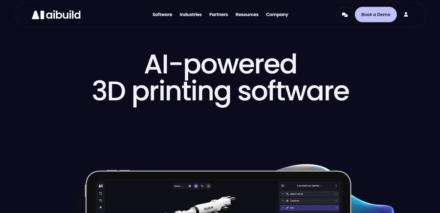 AI Build website screenshot