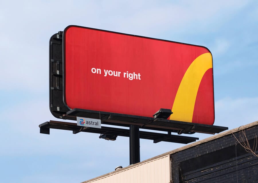 McDonald's billboard