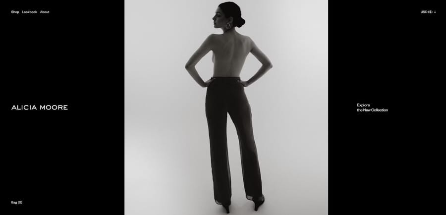 Alicia Moore website screenshot
