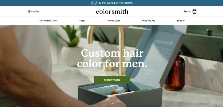 Colorsmith website screenshot