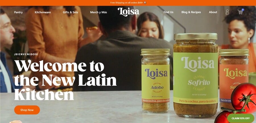 Loisa website screenshot