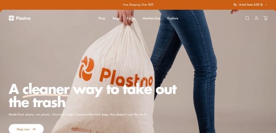 Plastno website screenshot