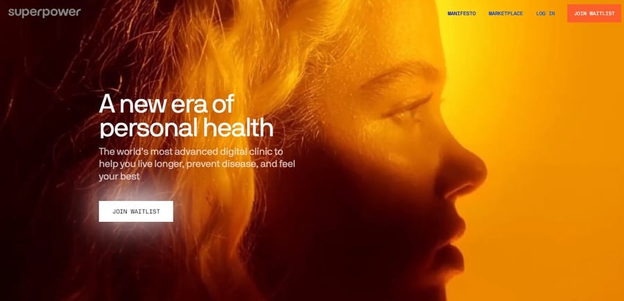 Superpower website screenshot