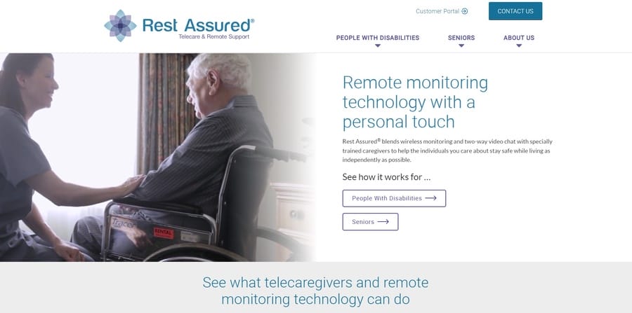 Rest Assured website screenshot