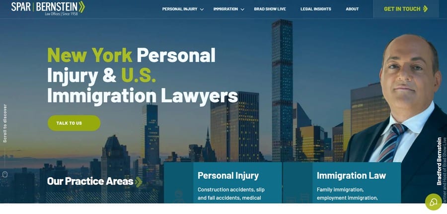 Spar & Bernstein website screenshot