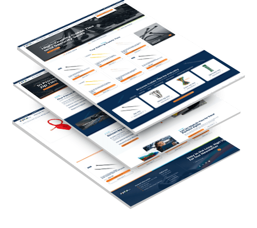 ziptie-website-three-stacked Three stacked images of ZipTie's website design