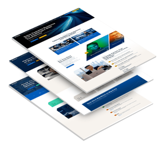 procom-website-three-stacked Three stacked images of Procom's website