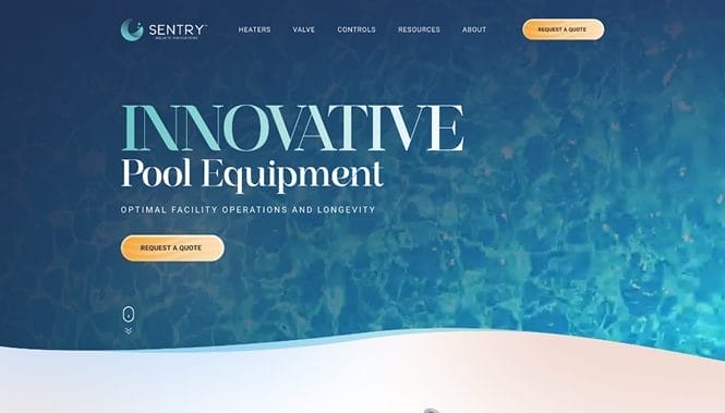 custom-software-development-services-featured-project (2) Sentry Acquatics website screenshot