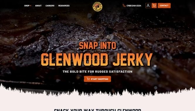 custom-software-development-services-featured-project (6) Glenwood Jerky website screenshot