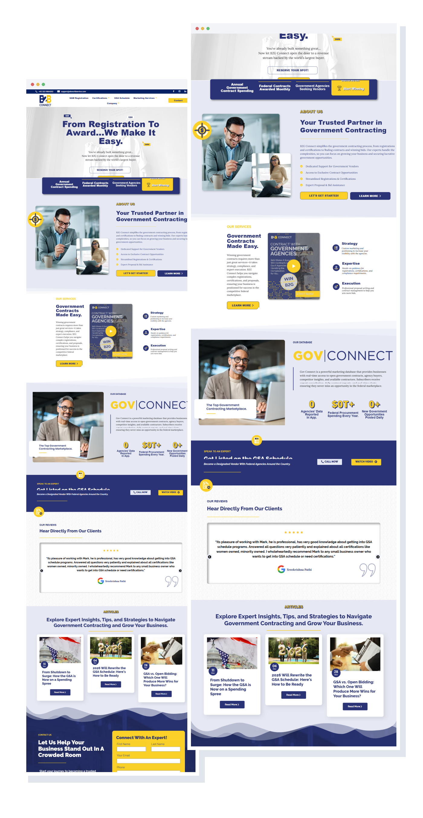 AK World Service B2B website professional redesign preview